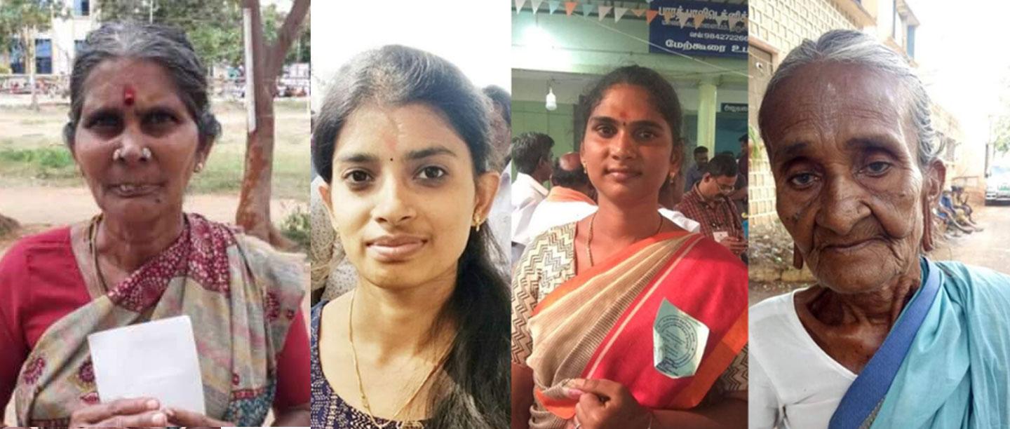 தமிழக உள்ளாட்சி தேர்தலில் வெற்றி வாகை சூடிய  இளம்பெண் முதல் முதியோர் வரை லேடஸ்ட்அப்டேட்!