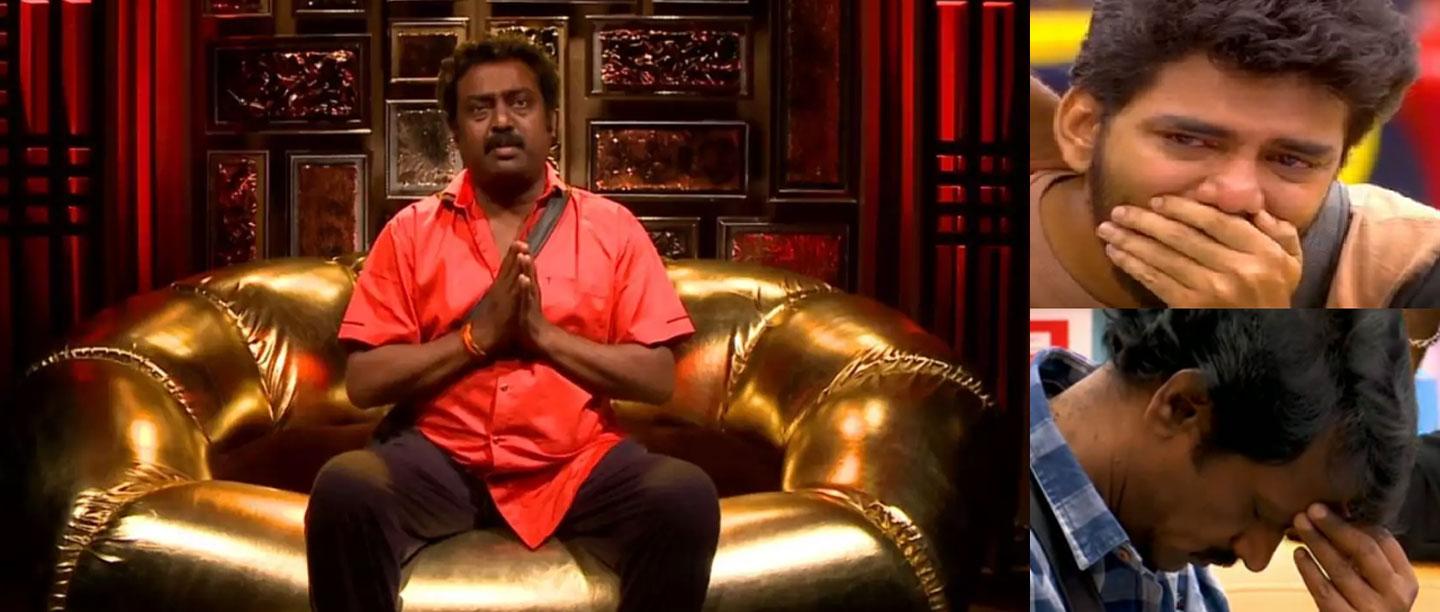 பிக் பாஸ் இல்லத்தில் இருந்து சரவணன் திடீரென வெளியேற்றம் : கதறி அழும்  சாண்டி, கவின்!