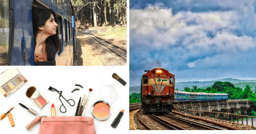 &#8216;சிக்கு புக்கு ரயிலே &#8216; என்று  ரயிலில் பயணம் செய்ய ஆசையா? இந்த பயண ஒப்பனை அத்தியாவசியங்களுடன் செல்லுங்கள் !