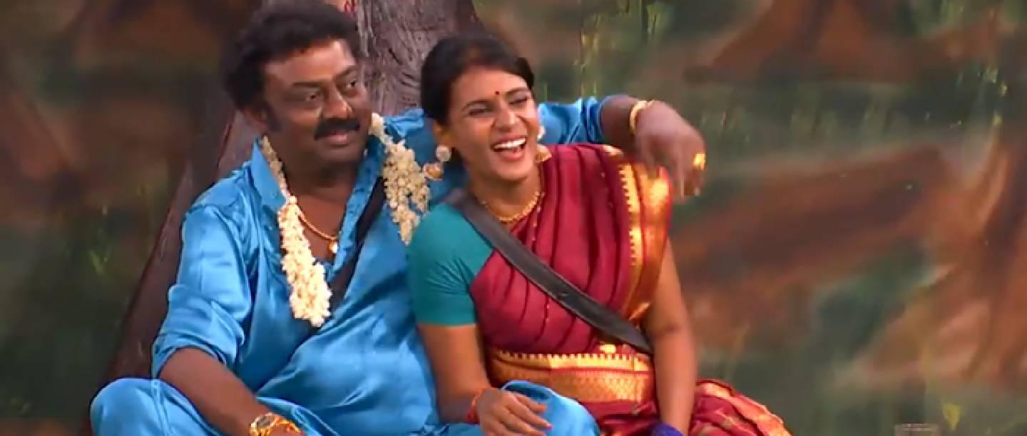 மீராவை இழுத்து அருகே அமர்த்திய சரவணன்.. கொதிக்கும் சேரன்..  இன்றைய Bigg Boss !